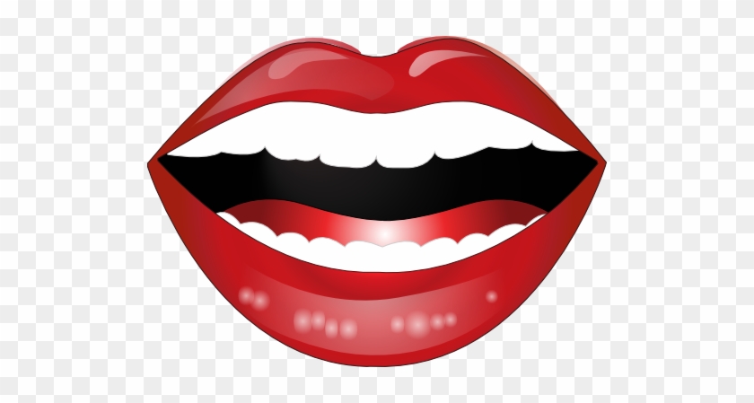 Laughing Lips Clip Art - صوره فم #105090
