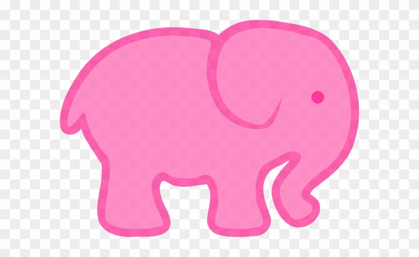 Pink Pink Elephant Clip Art At Clker - Pink Elephant Clip Art #105285