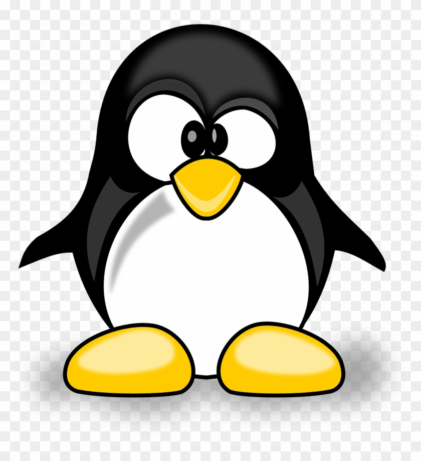 Igloo And Penguin Clipart - Cute Cartoon Penguins With Big Eyes #105478