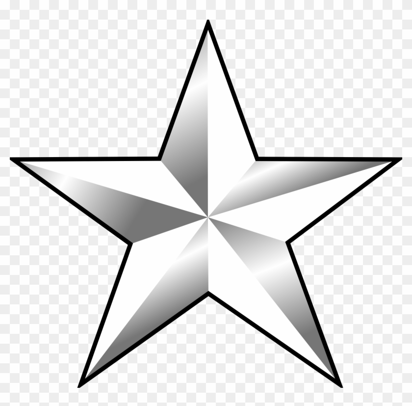 1 Star General Rank Clipart - One Star General #105551