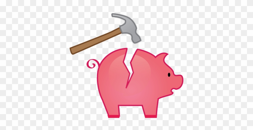 Sad Clipart Piggy Bank - Empty Piggy Bank Clipart #105586
