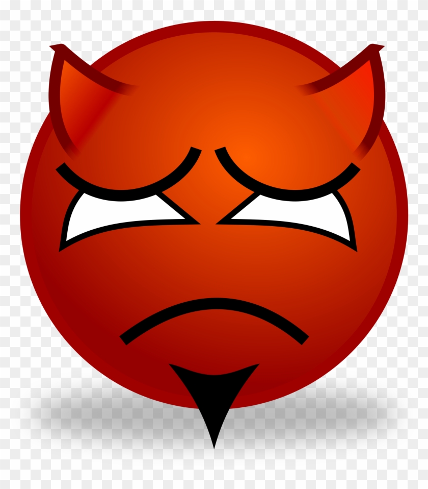 Devil Smiley Emoticon Emoji Clip Art - Devil Smiley Emoticon Emoji Clip Art #105701