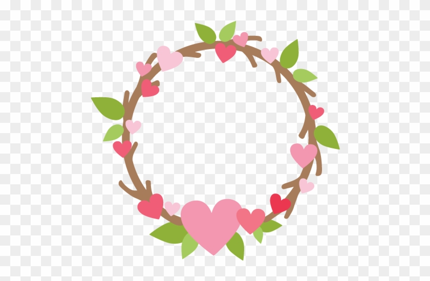 Valentine's Day Wreath Svg File For Scrapbooking - Cricut #105709