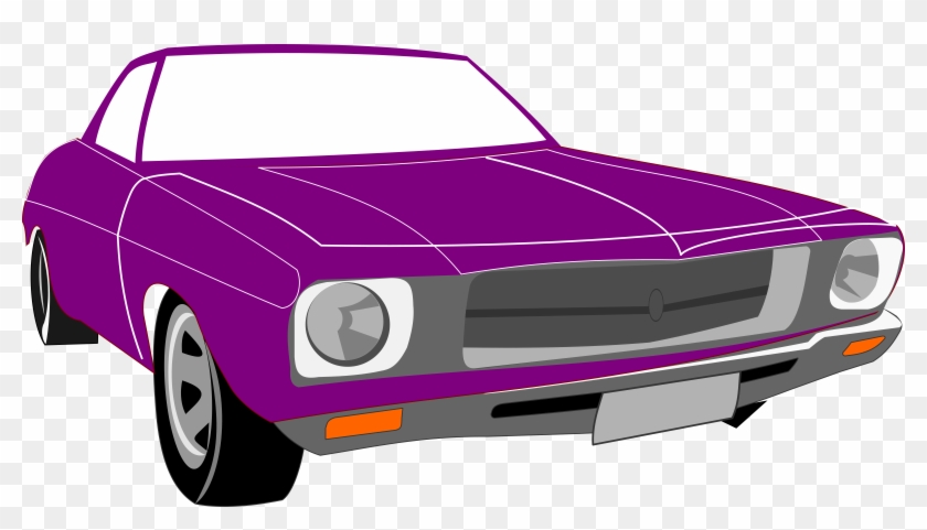 Big Image - Purple Car Clip Art #106071
