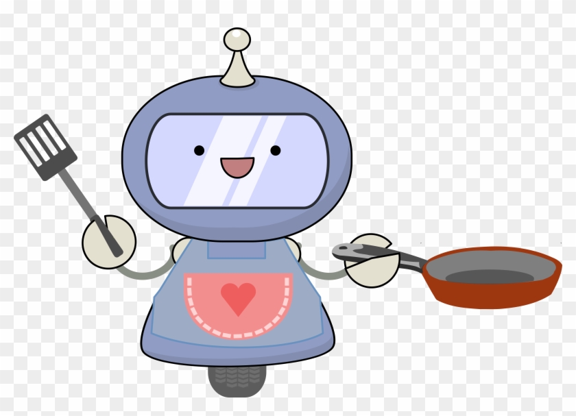 Cook Clipart Download - Cooking Robot Cartoon #106285
