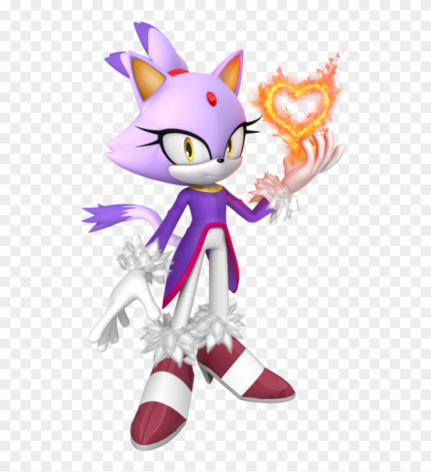 Blaze The Cat Render 2016 Valentine Version By Nibroc-rock - Sonic The Hedgehog #106341