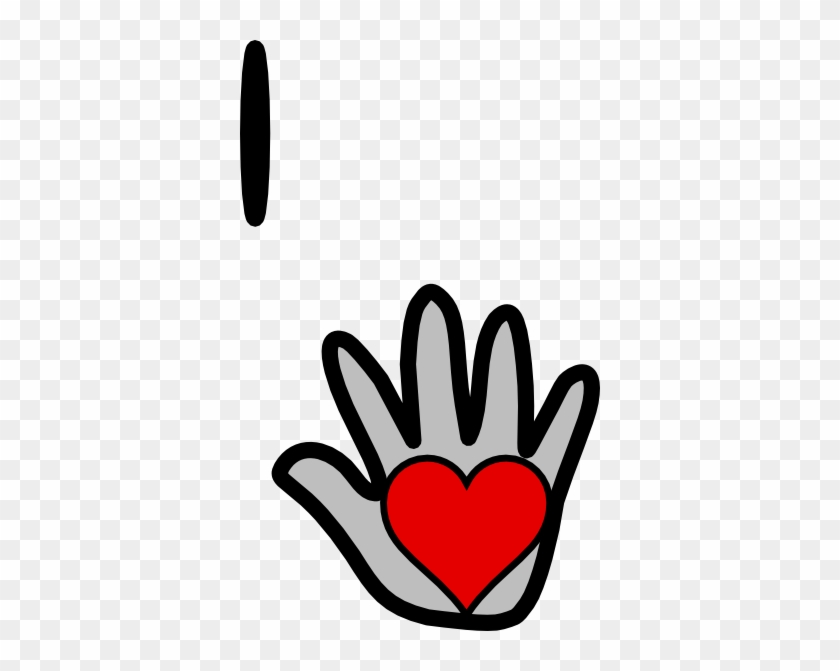 Hand Heart Clip Art - Clip Art #106544