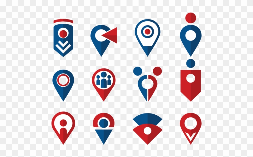 Meeting Point Icons Vector - Point Vector #106743