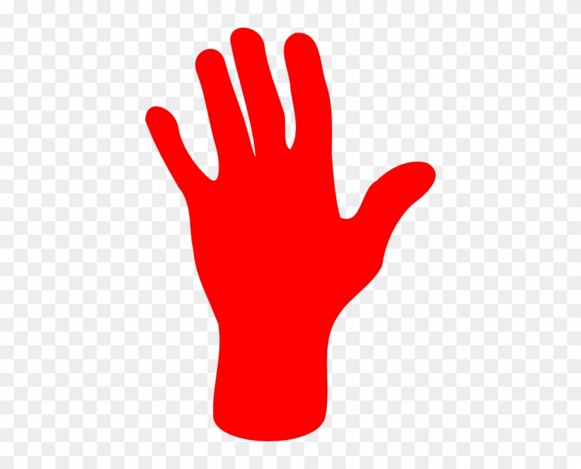 Hand Outline Clip Art Red Hand Clipart Free Transparent Png Clipart Images Download