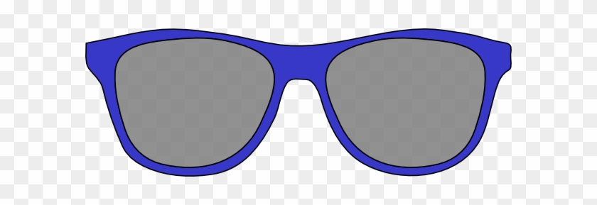 Blue Sunglasses Clip Art At Vector Clip Art - Blue Sunglasses Clipart #106859