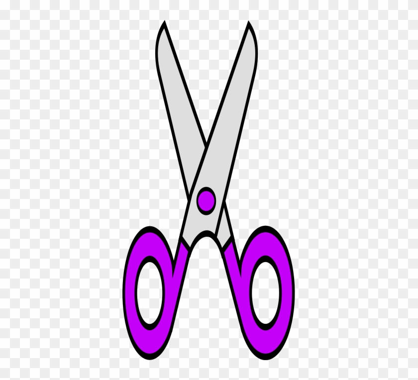 Scissors Clip Art Purple Education Supplies Scissors - Scissors Free Clip Art #106953