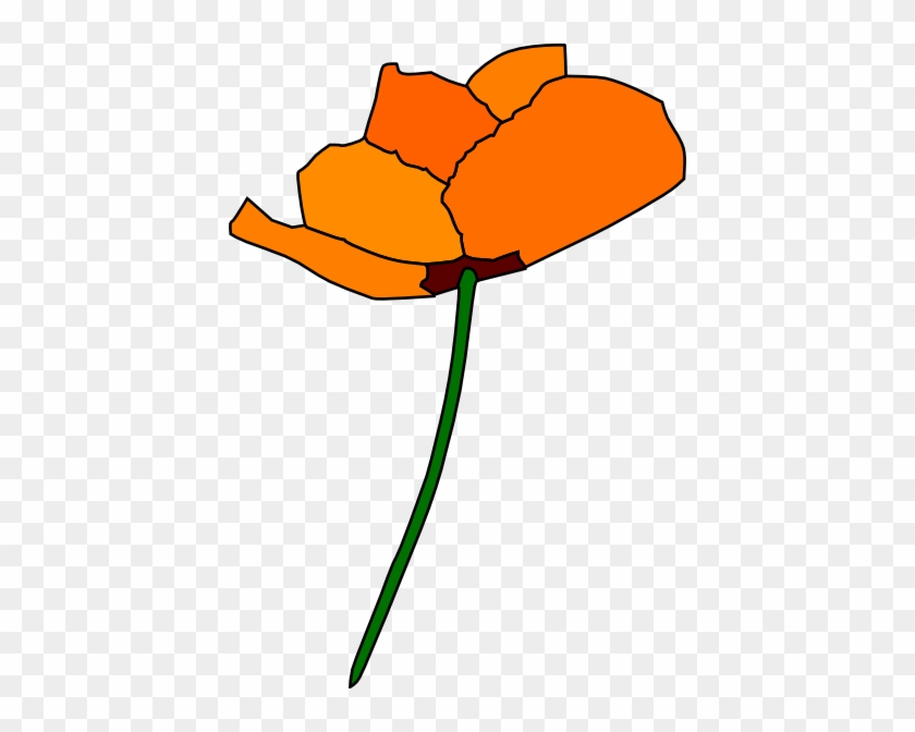 California Poppy Clip Art At Clker - California State Flower Clipart #107147