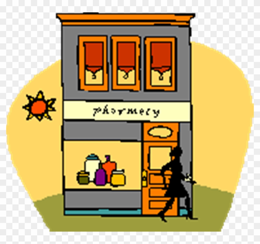 Clip - Pharmacy Building Clipart Free #107303