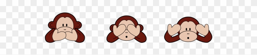 Three Monkeys Clipart - Three Wise Monkeys #107316