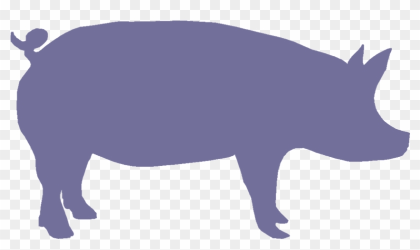 Pig Face Silhouette - Cute Pig Silhouette Png #107385