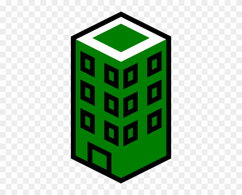 Green Building Clipart - Green Building Vector Png #107446