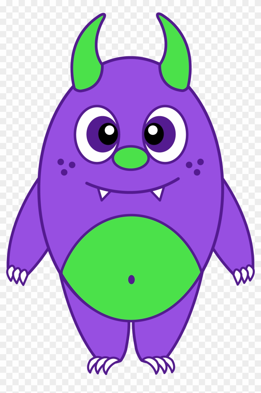 Funny - Purple And Green Monster #107453