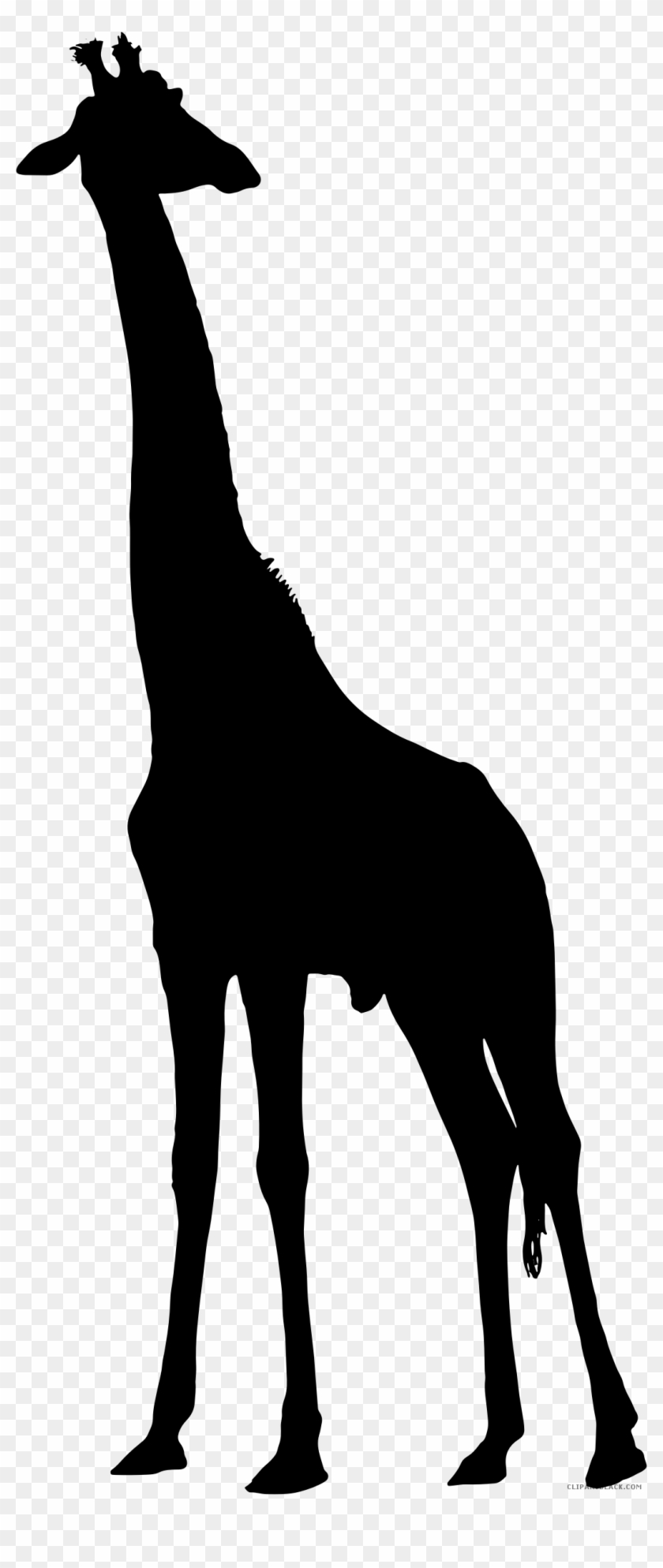 Clipart - Giraffe Silhouette Png #107616