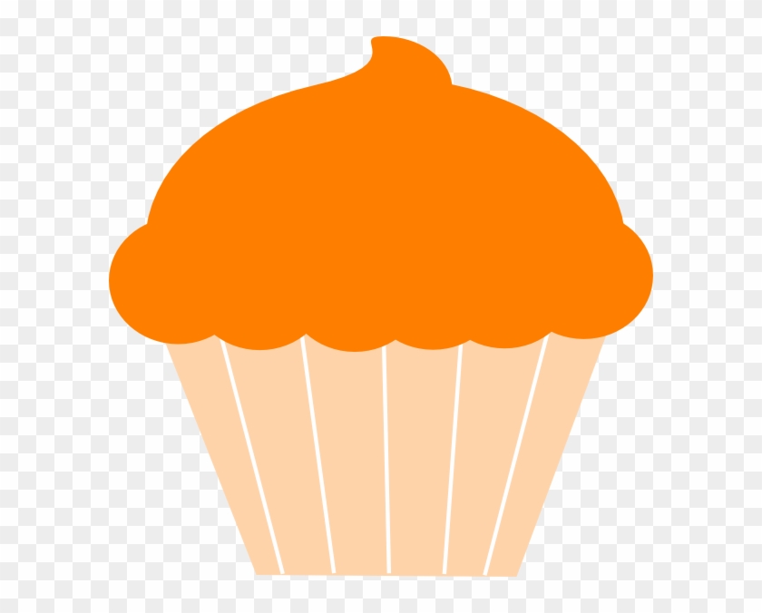 Muffin Clipart Orange Cupcake - Hd Cupcakes Clip Art #107707