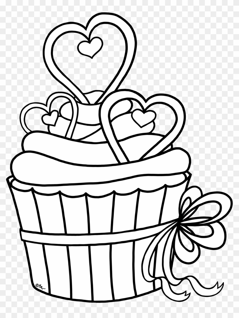 Cupcake - Cute Cupcake Drawing Outline #107716
