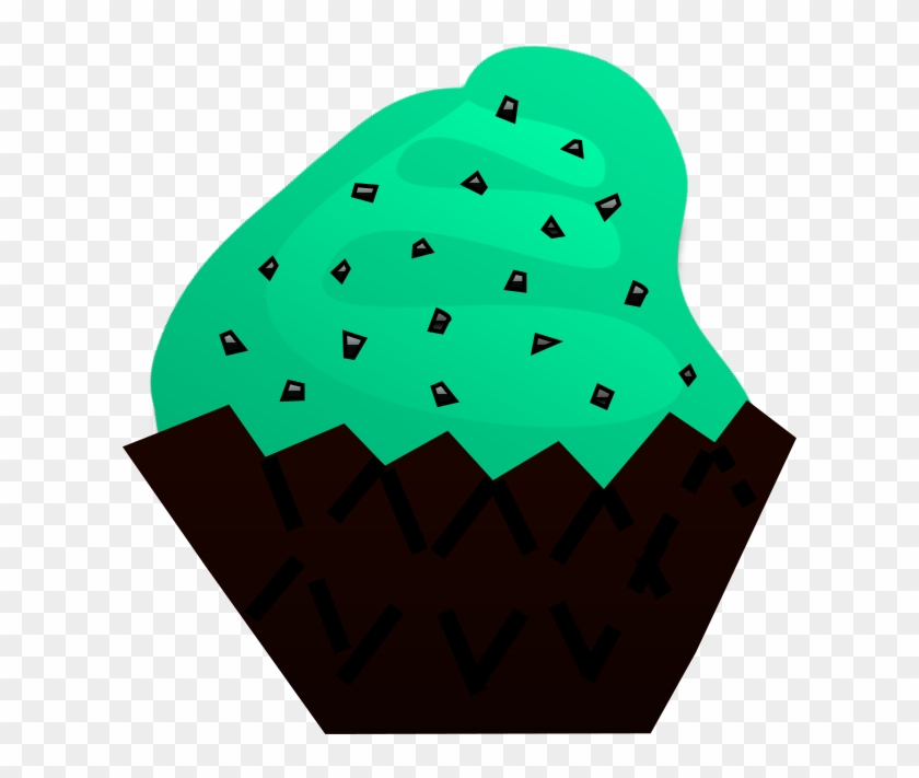 Cupcake Clipart Mint Green - Mint Chocolate Chip Ice Cream Clip Art #107727