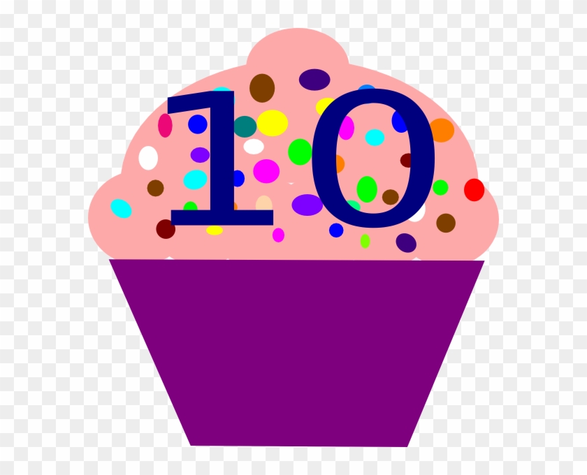 Cupcake 10 Clip Art - Number10 Clipart #107753