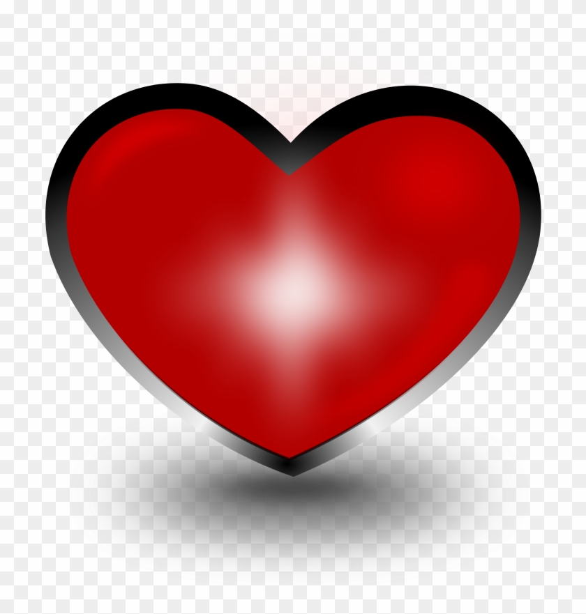 Heart Clipart - Coração Em 3d Png #107880