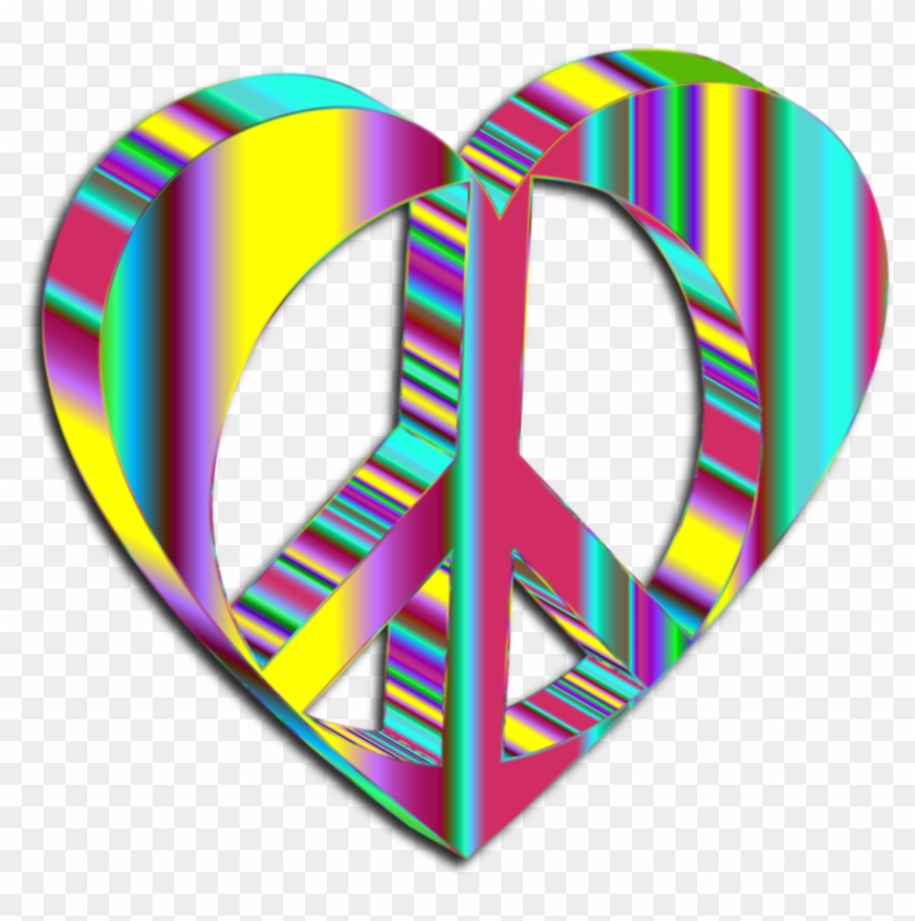 3d Peace Heart Mark Ii Psychedelic 2 - 3d Peace #107884