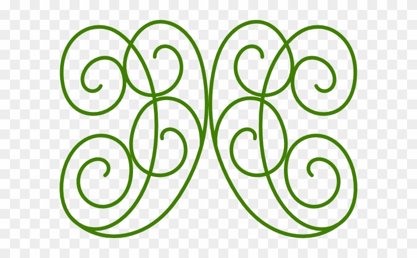 Swirl Green Clip Art At - Green Swirls Clipart #107951