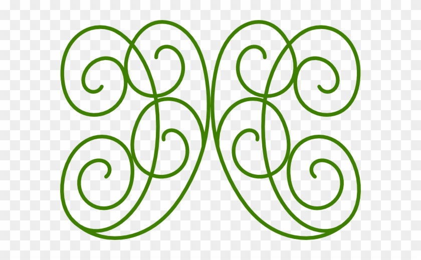 Swirl Green Clip Art At - Green Swirls Clipart #107951