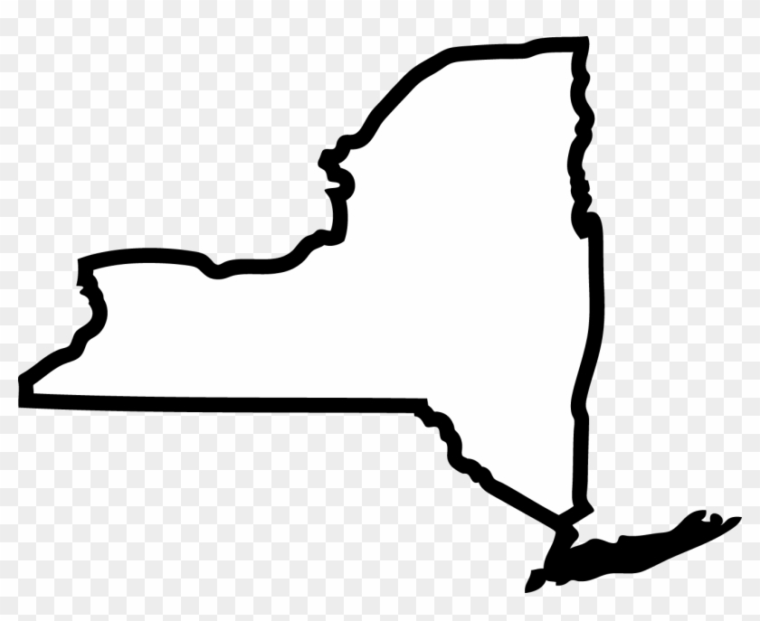 New York State Clipart - Outline Of New York State #108138