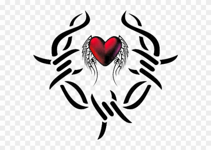 Heart tribal tattoo Sweet lovely heart with amour arrow tattoo for lovers   CanStock