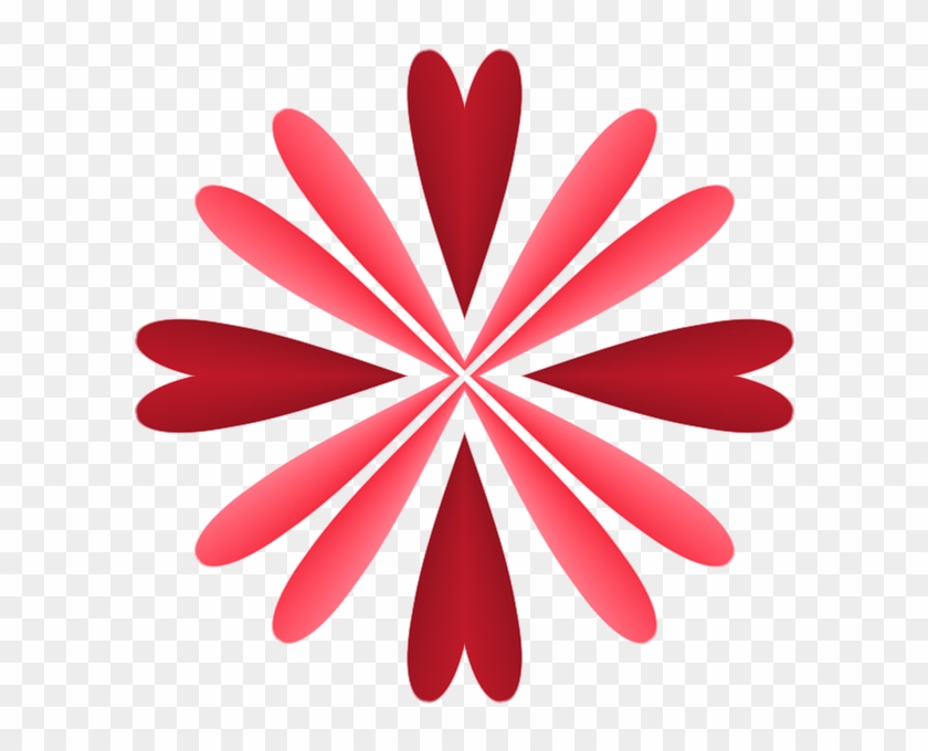 Heart Design Red Pink Design Heart Decoration - Red #108824