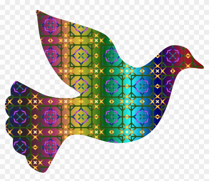 Dove Clipart Colorful - Colorful Dove Transparent #109126