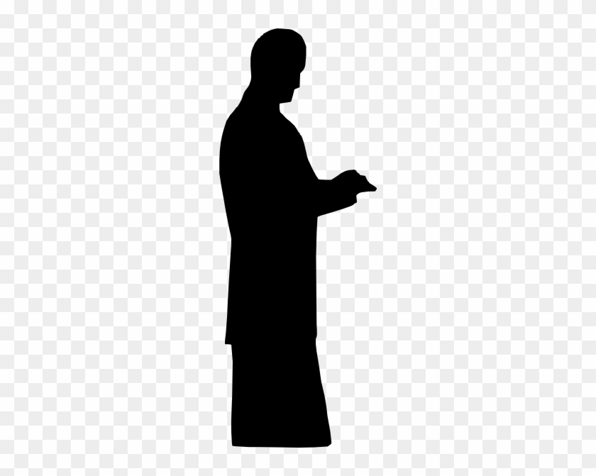 Business Man Standing Clip Art Free Vector - Outline Of Man Standing #109254