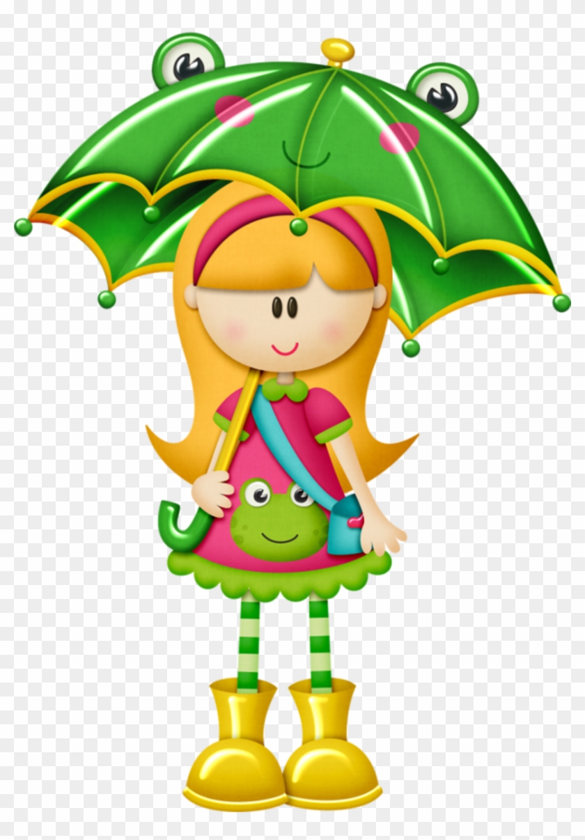 April Showers - Kids With Umbrella Clipart #109292