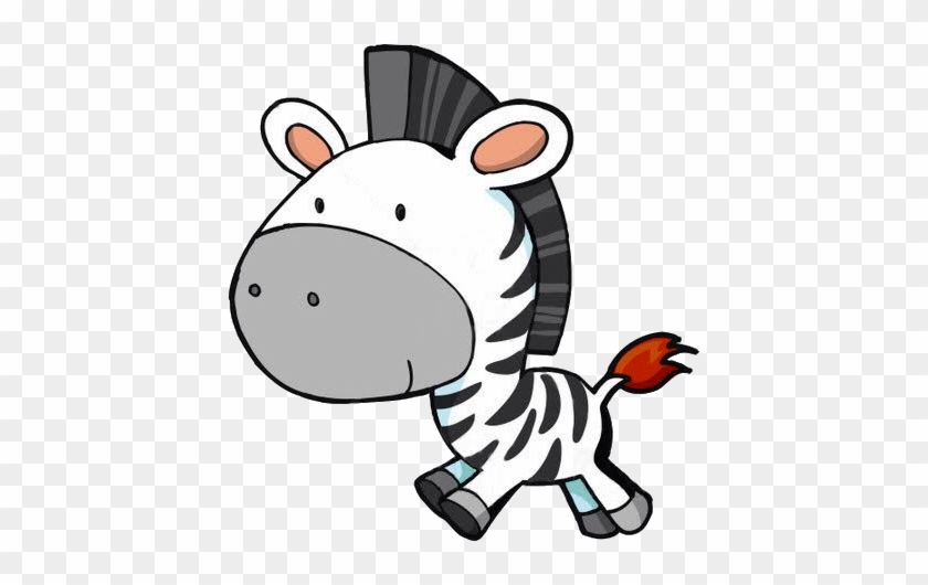 Cute Adorable Baby Zebra Sitting - Zebra Cartoon #109337