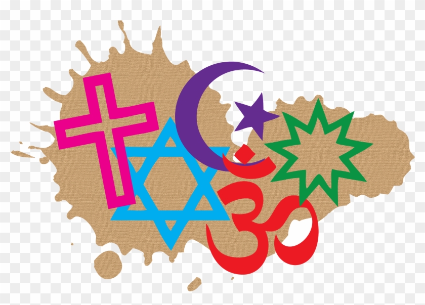Church Clipart Religion - Religions Symbols Png #109520