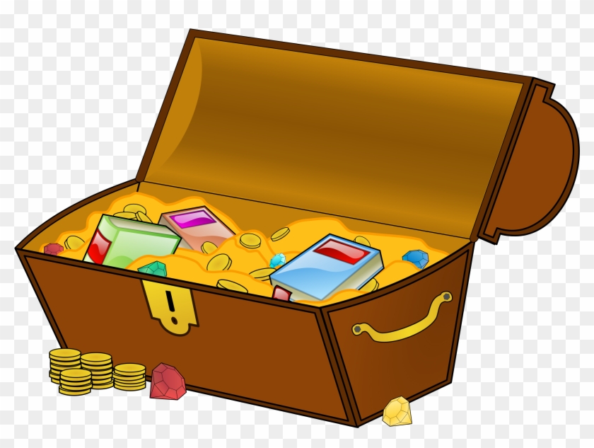 Big Image - Treasure Chest With Books #109601