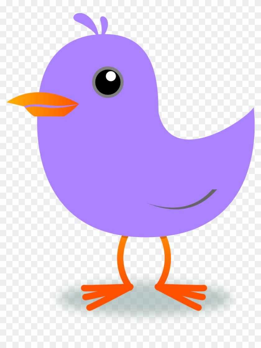Bird Clipart Purple - 2 Little Dicky Birds Clipart #109831