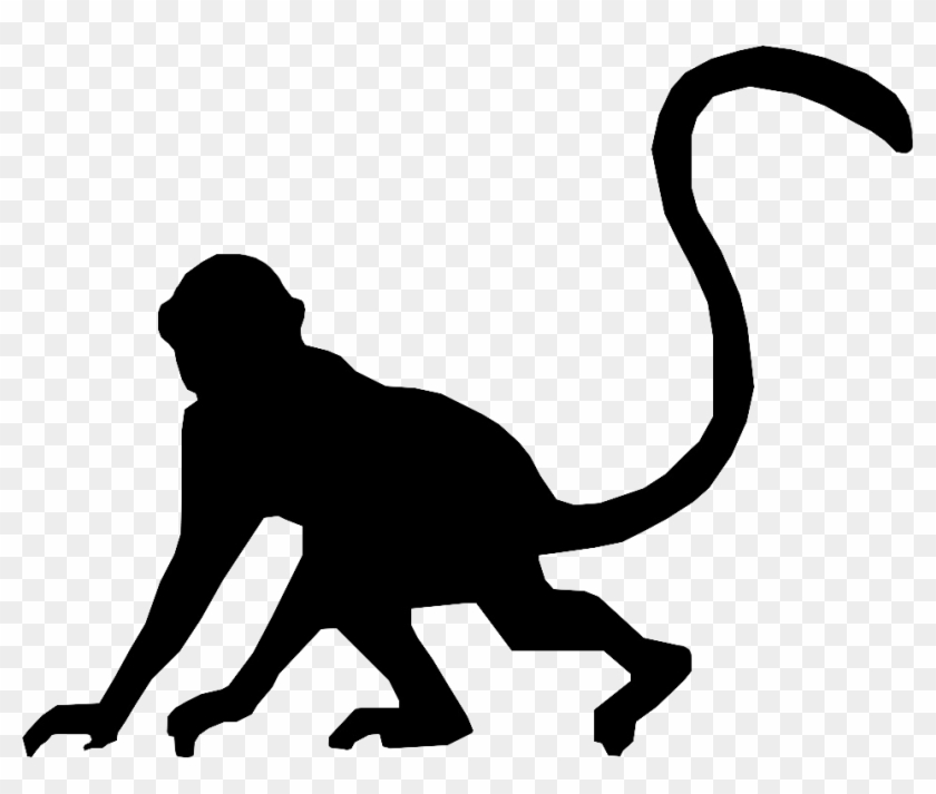 Clip Arts Related To - Silhouette Of A Monkey #109858