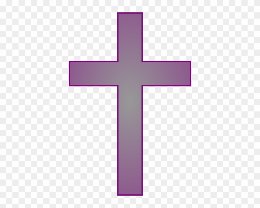 Purple And Gray Cross Clip Art At Clkercom Vector Online - Purple Cross Clip Art #110003