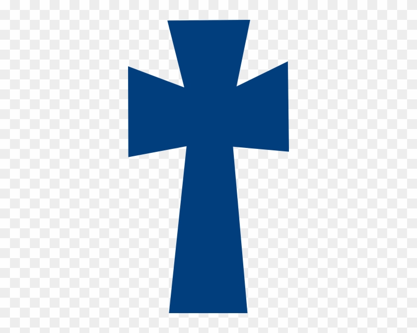 Dark Blue Clipart Cross - Navy Blue Cross Clipart #110031
