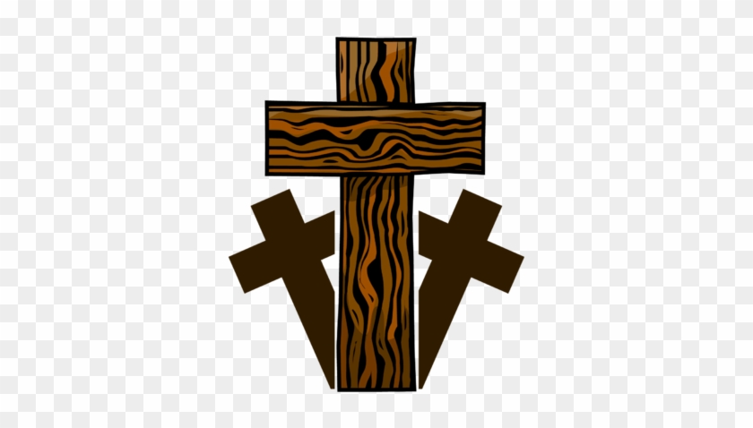 Image Three Wooden Crosses Cross Image - Wood Cross Clipart #110096