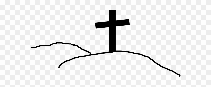 Cross On Hill Clip Art - Cross #110138