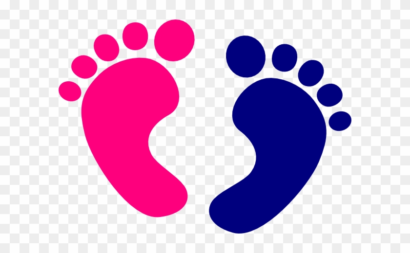 Baby Foot Clipart Ba Feet Clip Art At Clker Vector - Pink Baby Feet Clipart #110188