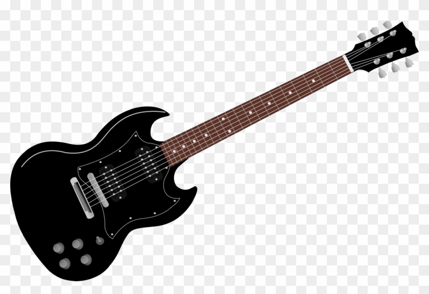 Bass Guitar Clipart Guitar Clip Art At Clker Vector - Esp Ltd Ec 330 #110189