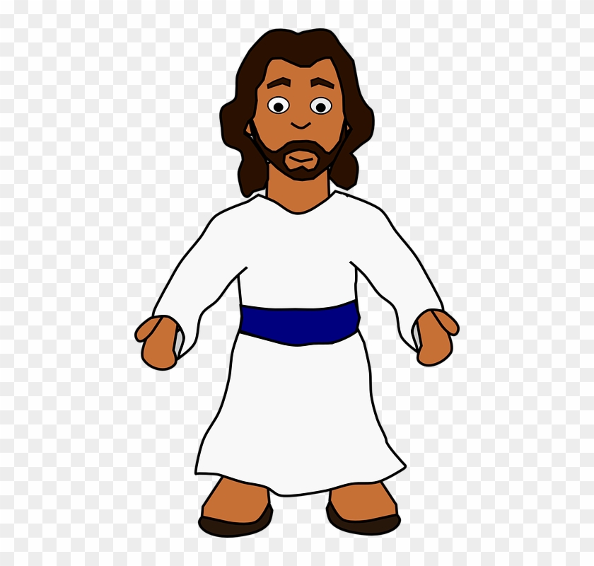 Jesus Man Figure Bible Beard Ancient - Jesus Clipart #110215
