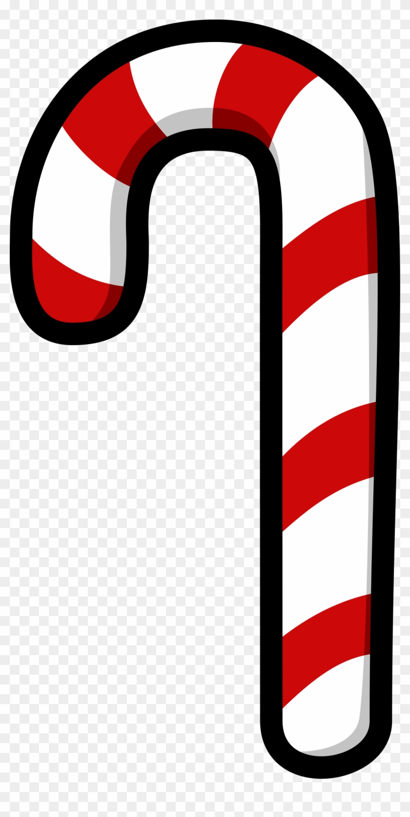 Number Clipart Candy Cane - Candy Cane #110534