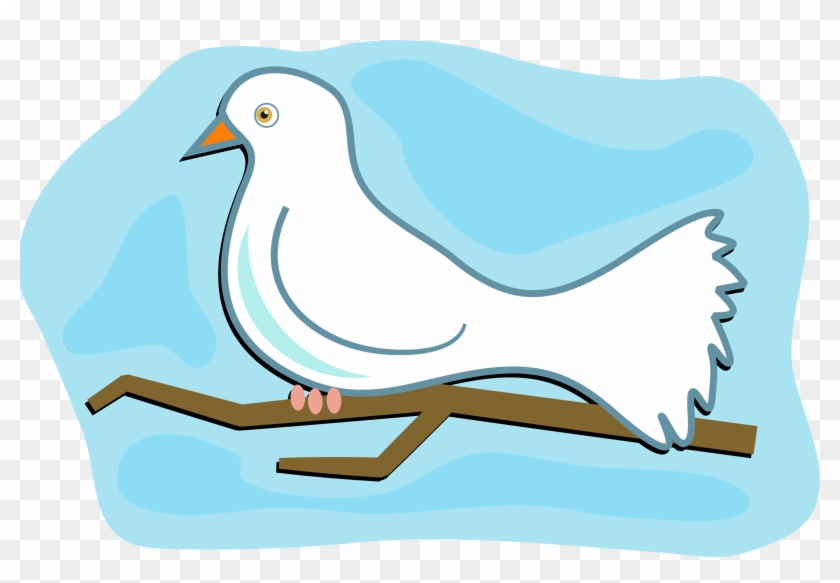 White Dove Clipart Cartoon - Dove Clipart #110705